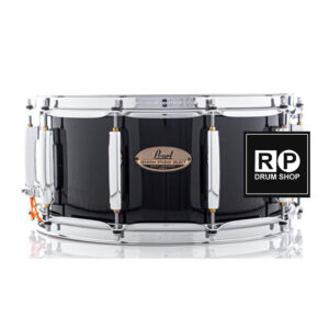 Caixa Pearl Session Studio Select Piano Black 14x6,5" casco fino híbrido em Mogno e Birch