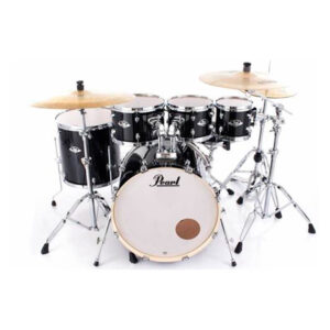 Bateria Pearl Export EXX Series Mahogany Jet Black 22",8",10",12",16" (Shell Pack)