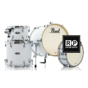 Bateria Pearl Midtown Series Satin White com Bumbo 16", 1 Tom, Surdo e Caixa (Shell Pack)